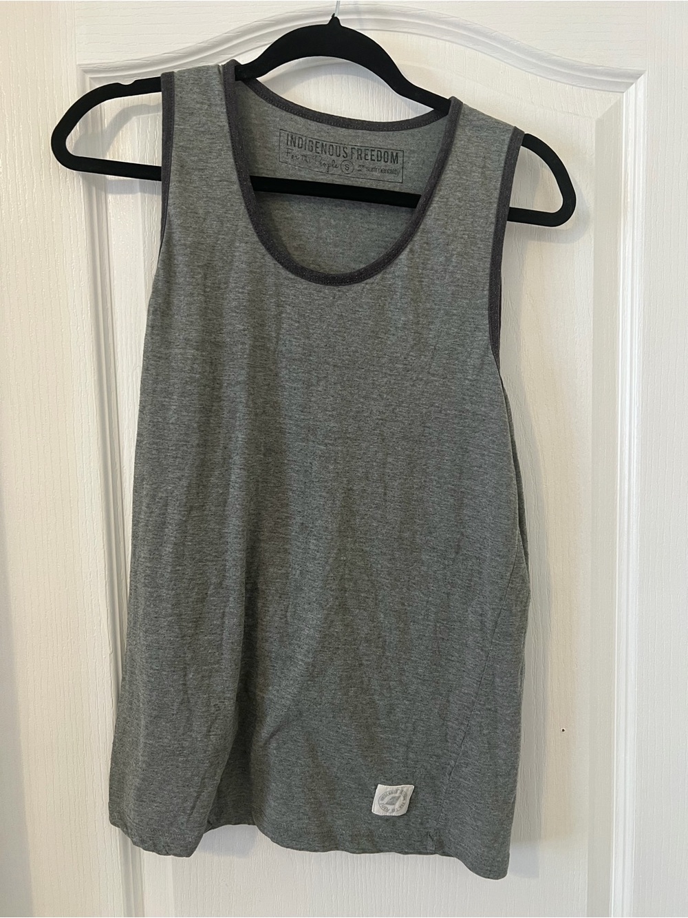 Indigenous Heather Gray Tank with Dark Trim